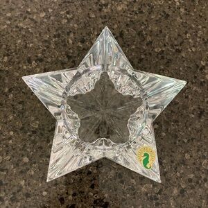 Waterford Crystal Star Pillar Candle Holder